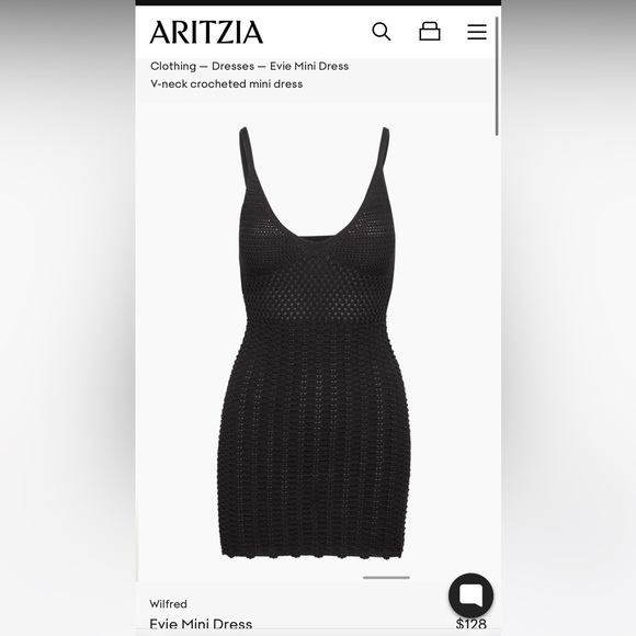 Aritzia Wilfred Evie Mini Dress size medium NWT - Picture 2 of 5